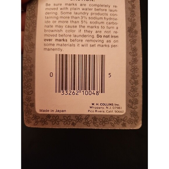 Wonder Marker Removable Blue Mark Fabric Quilt Needle Embroidery #48 SEALED Vtg - Picture 5 of 6